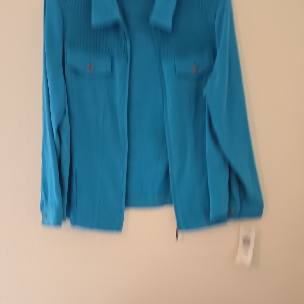 Allison Daley Vibrant Blue Utility Jacket